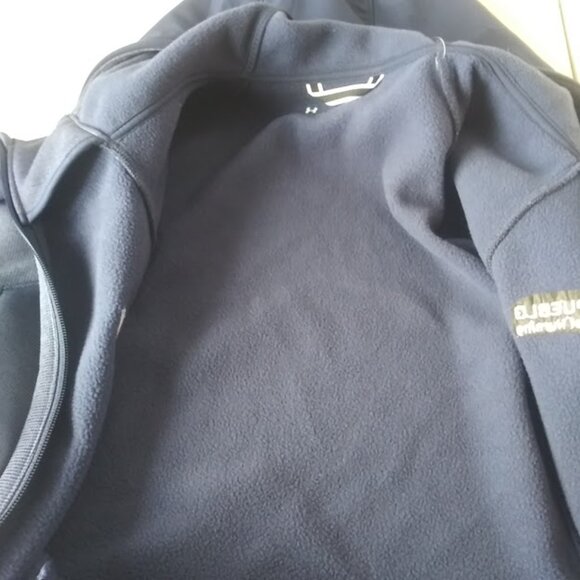 Under Armour women's size blue, red and white hooded jacket - Picture 15 of 16